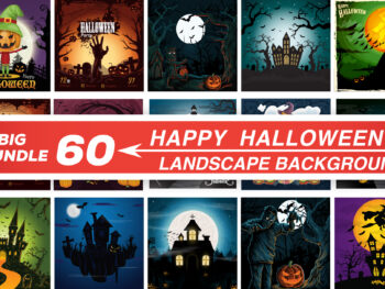 Halloween background bundle, spooky illustration bundle, halloween clipart, haunted house vector, halloween landscape, halloween graphics, spooky backgrounds, halloween digital download, halloween ai eps jpg, halloween printable graphics, creepy forest illustration, halloween social media graphics