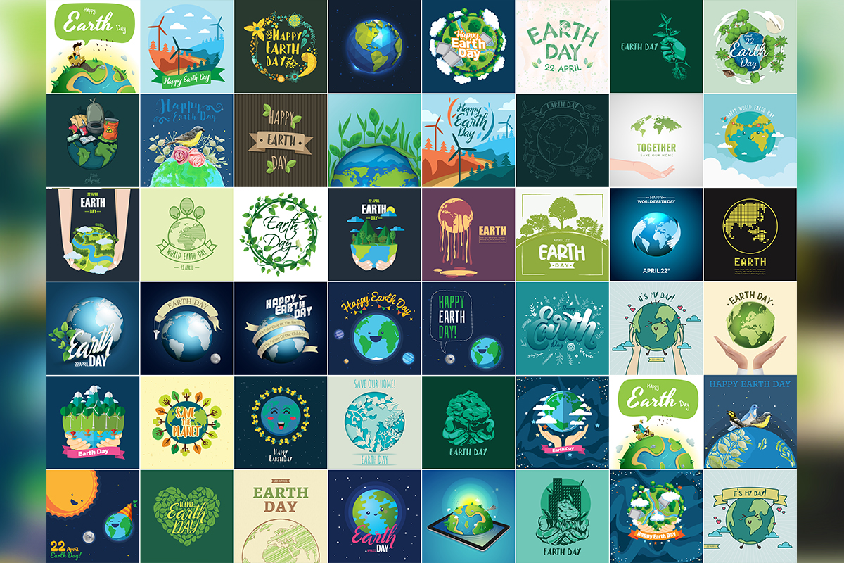 Earth Day Background Bundle – 50 Eco-Friendly Design - Image 2